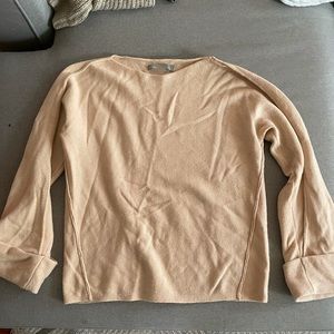 Vince Pink/Cream Wool Cashmere Sweater